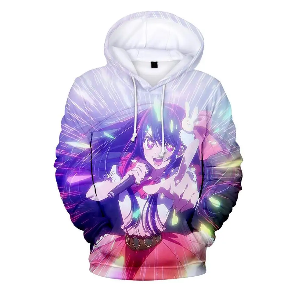 New Anime Oshi No Ko Ai Hoshino Graphic Hoodies 3D Print Men/Women Sweatshirt Oversized Harajuku Tracksuit Pullover Man Clothing