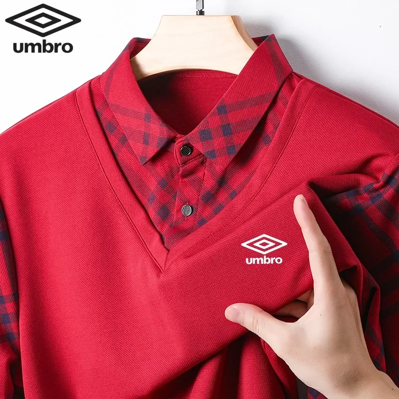 New Autumn and Winter Embroidered High-quality Long Sleeved Polo Shirt Men's Two-piece Fashionable Casual Multifunctional Top