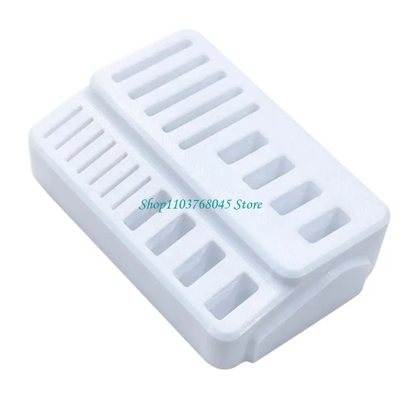 R53F Visible Memory Card Tray with Stepped Slots for Desktop Card Storage on Camera Gear Desks and Home Editing Tables
