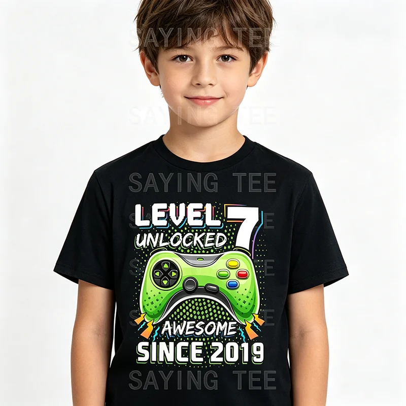 T-shirt Garçon 7 Ans - Niveau  - Party Games Game Pass avis et prix