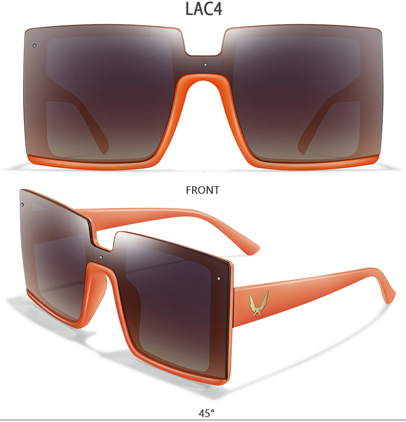 Lässige quadratische Sonnenbrille, modische Urlaubsbrille für Damen und Herren, trendige große Sonnenbrille für das tägliche Outfit, Shopping, Party, Reisen, Strand – Detail 7