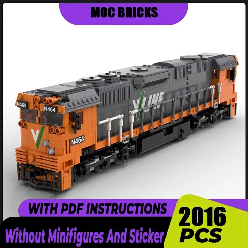 

Модель железного поезда Moc Building Orange VLine N Class Модель Кирпичи Технологии Блоки Конструкторы Игрушки DIY Набор Сборка Подарки