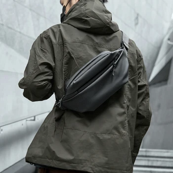 MATE ELAN-riñonera impermeable para hombre, bolso de hombro con broche magnético, para viajar, deportivo