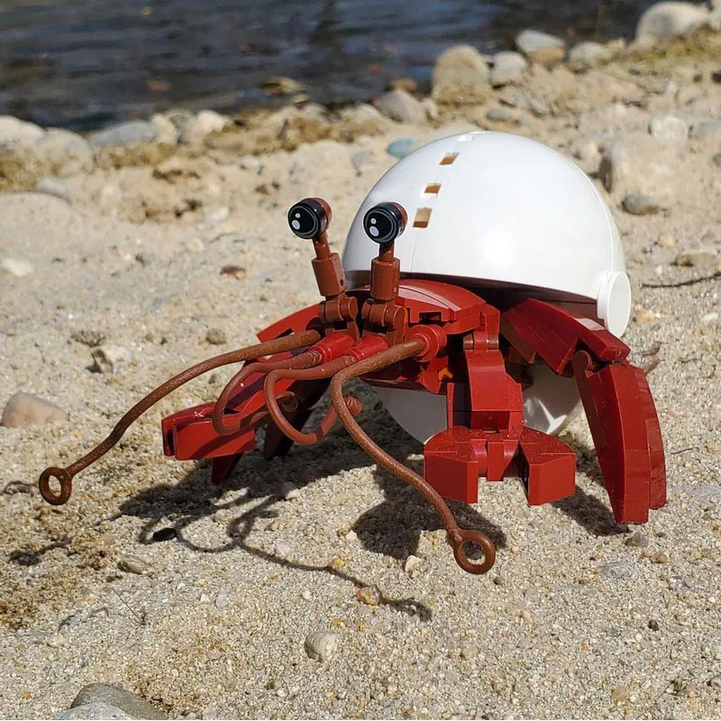 

Animal 128PCS MOC Hermit Crab Building Blocks Hobby Assembly Enlightenment Fun Model Toy Brick Children's Birthday Festival Gift