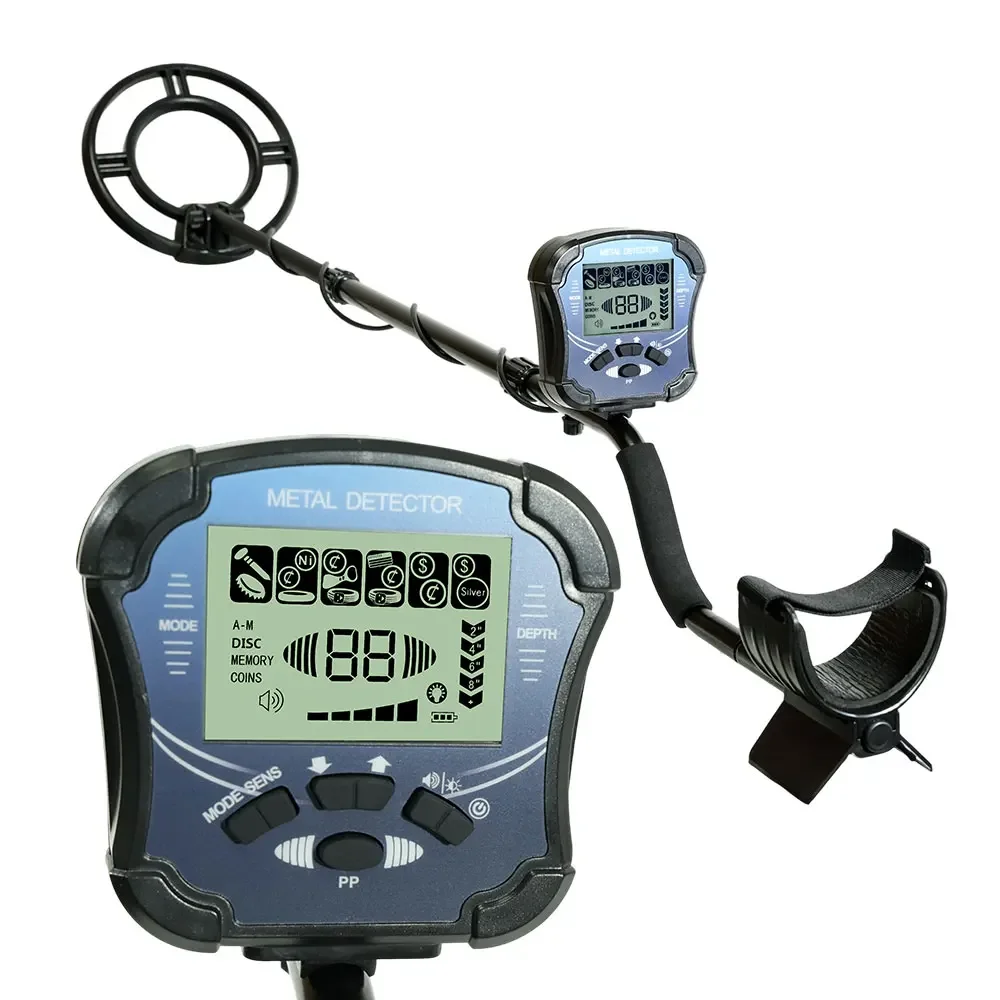 MD8040 للكشف عن المعادن تحت الأرض كاشف العمق قابل للتعديل المقتفي للكشف عن المعادن الكنز هنتر الذهب حفار تحديد موقع دقيق
