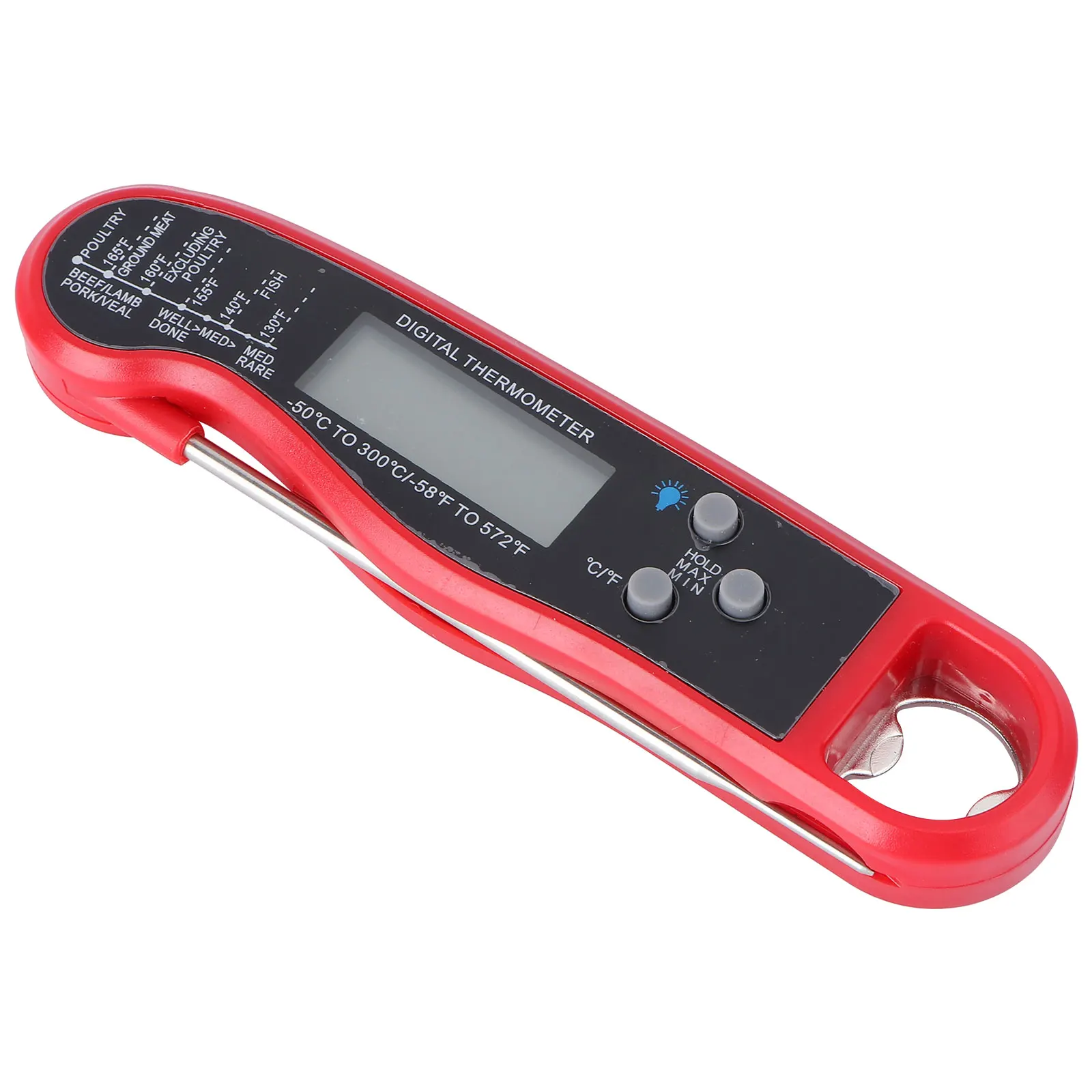 

Folding Waterproof Digital Meat Thermometer For Kitchen Barbecue Grill Cooking Electronic Food Thermometer With Fast Temperature