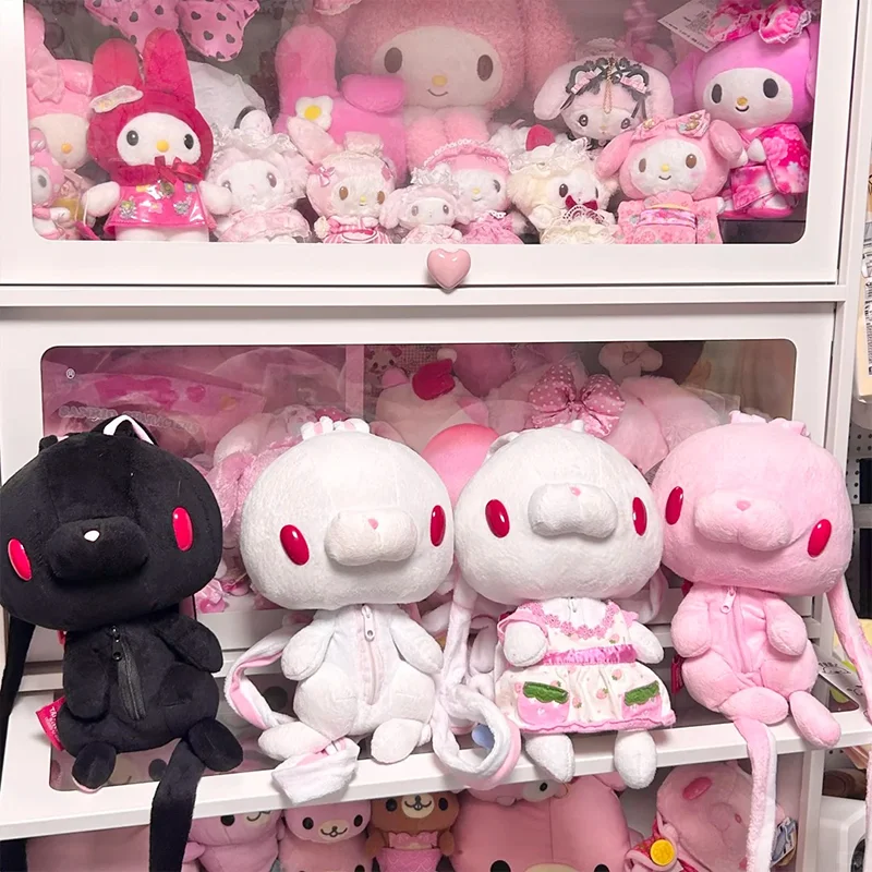 Sac à dos universel en peluche de lapin, dessin animé mignon, lapin aux yeux rouges, sac à dos Girly, cadeau d'anniversaire et de noël