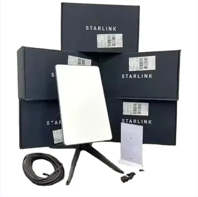 

Комплект спутникового интернета MaltoseYXStarlinks V2 с прямоугольной антенной, роутером и адаптером для крепления к трубе Starlink