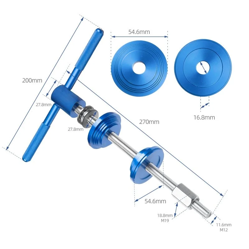 Bicycle Headset Press Fit Install And Remove Tool Semi Integrated Steering Box Fork Crown Spacer Washer Installer Driver Tools