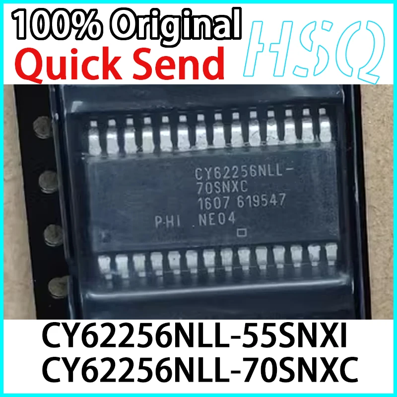 New Stock CY62256NLL-55SNXI CY62256NLL-70SNXC SMT SOP-28 Asynchronous Memory Chip IC 1PCS