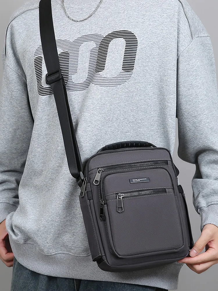 

Большая мужская сумка через плечо Capaci, ткань из бычьей ткани, велосипедная сумка Novo», повседневная повседневная сумка-мессенджер, многофункциональная сумка-подросток