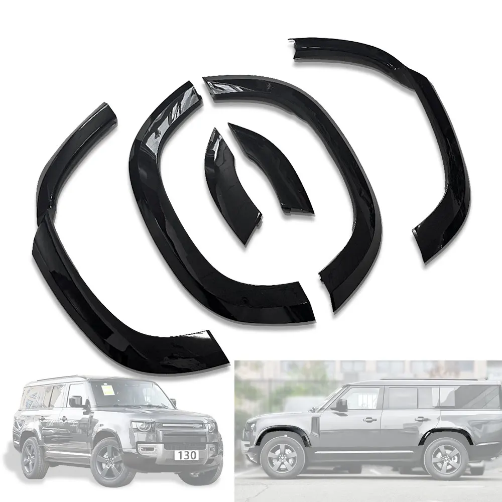 

fit for land rover defender 90 110 130 L663 Black Car Wheel Arch Moulding Fender Eyebrows Wheel Arches Wheel eyebrow