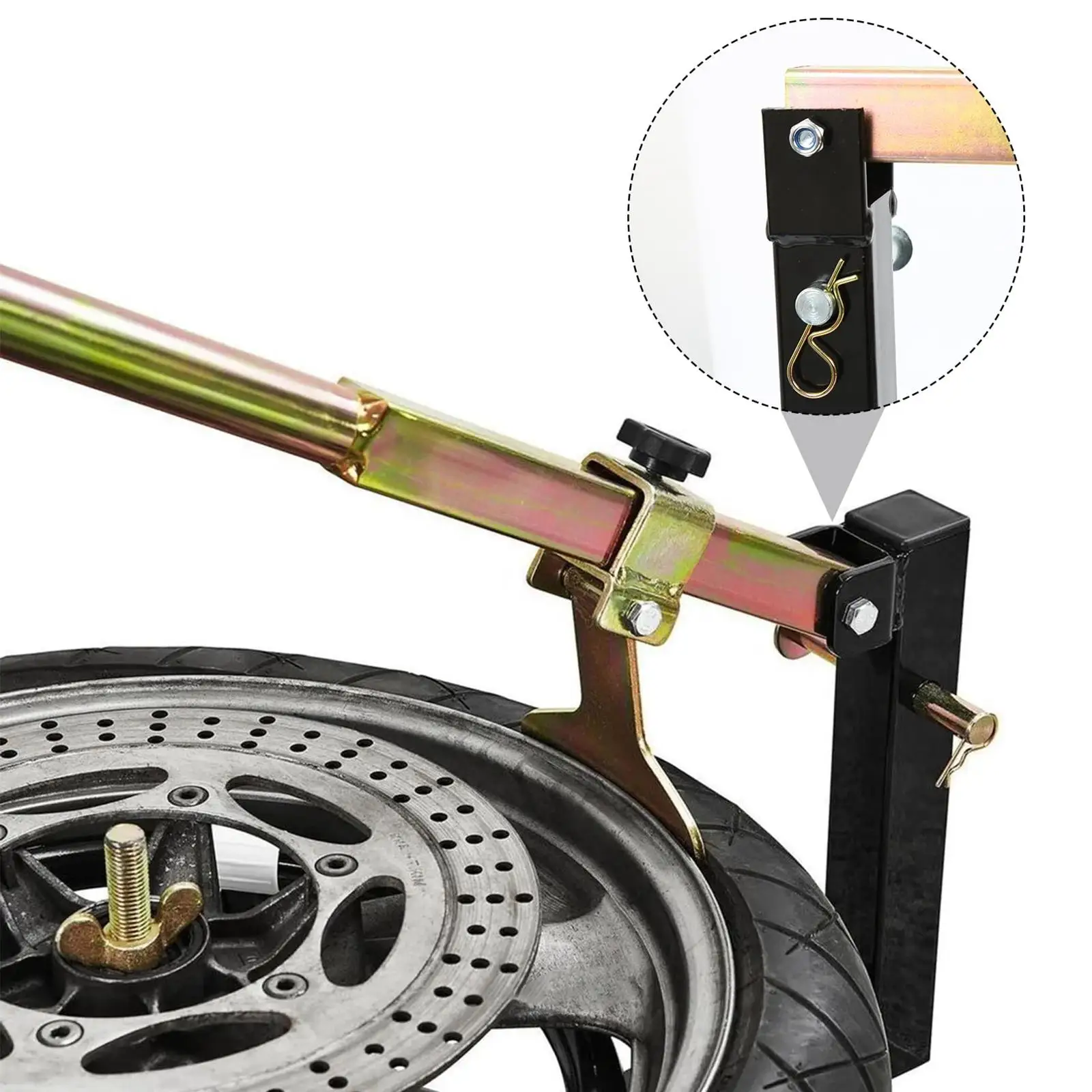 Heavy Duty Motorcycle Tire Changer Manual Metal Base Durable Portable Tire Change Tool for 16 to 21 Inch Wheels