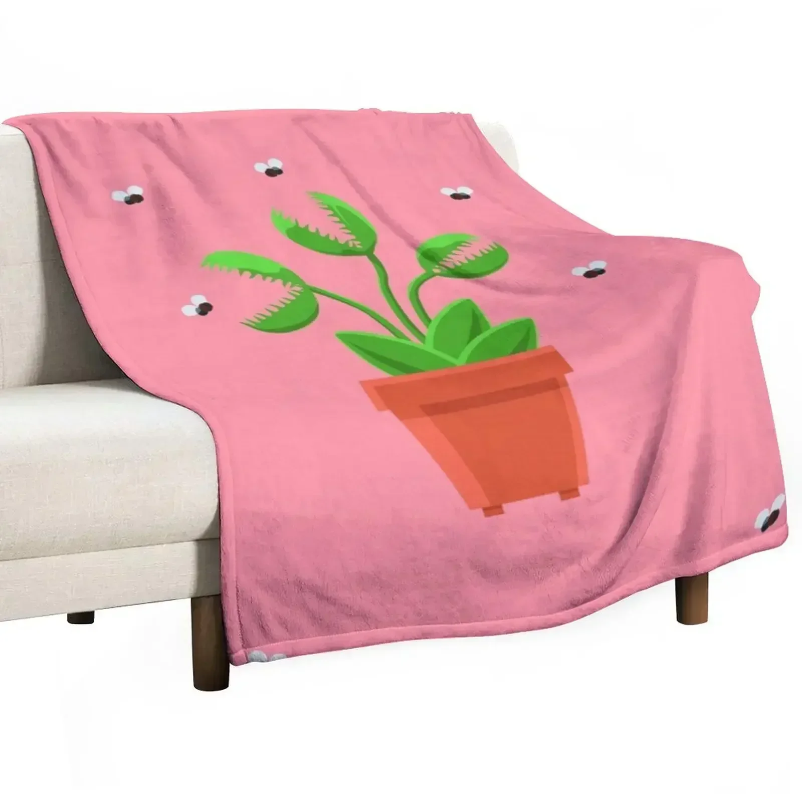 

pink venus fly trap Throw Blanket for babies Fashion Sofas Blankets