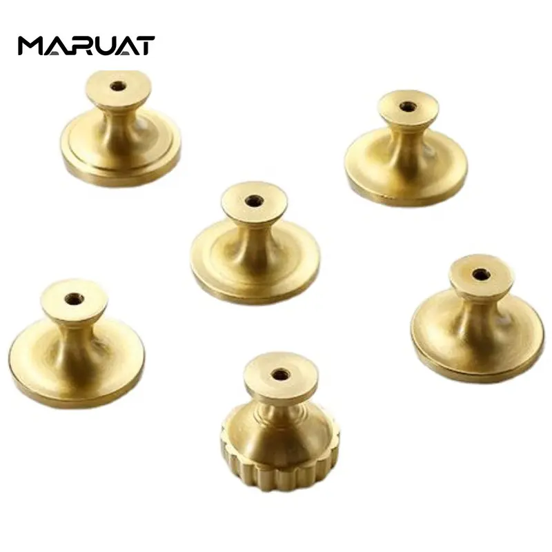 Fancy Relief Furniture Handles Coppery Drawer Knobs Retro Dresser Knobs Gold Handles for Cabinets and Drawers