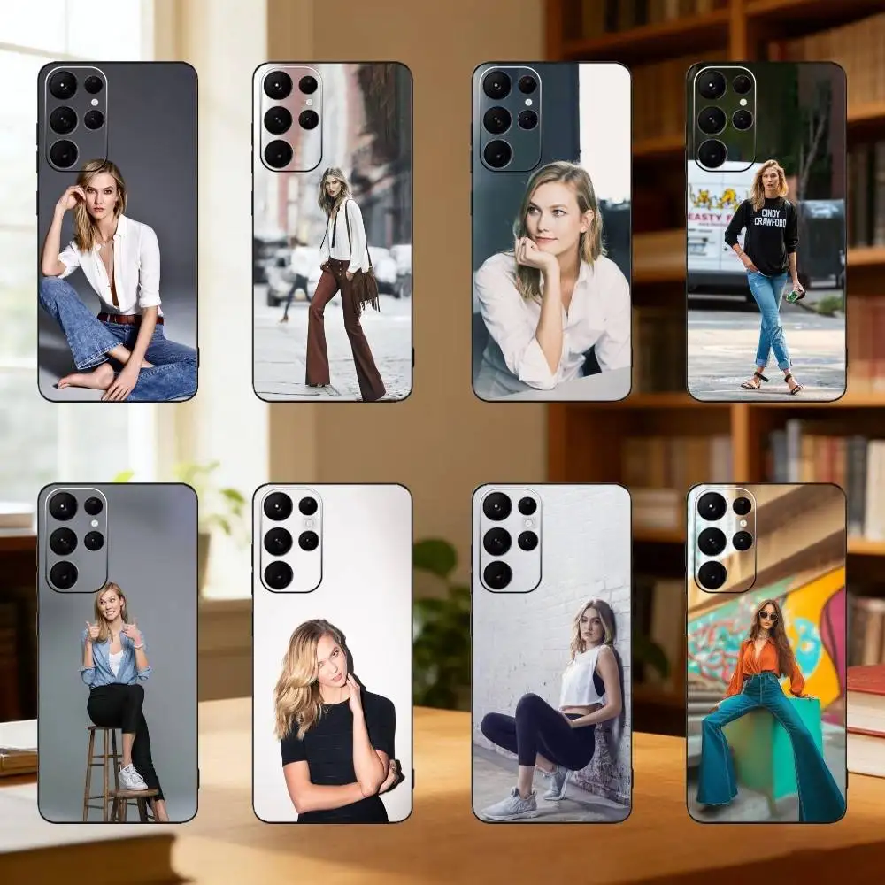 

Charity Icon Charm K-Karlie Kloss phone Case For Samsung S25,24,21,22,23,30,Ultra,20,Plus,Fe,Lite,Note Soft Black Cover