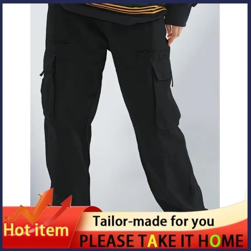 

Men's Casual Trousers High Waist Straight Leg Cargo Pants Korean Sle Neutral G Other Fabric 202 Winter Collection