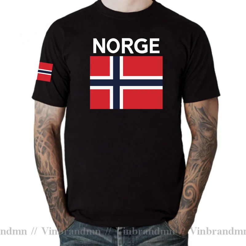 Norway Norge men t shirts fashion jerseys nation team tshirt cotton t-shirt meeting fitness gyms clothing tees country flag tops