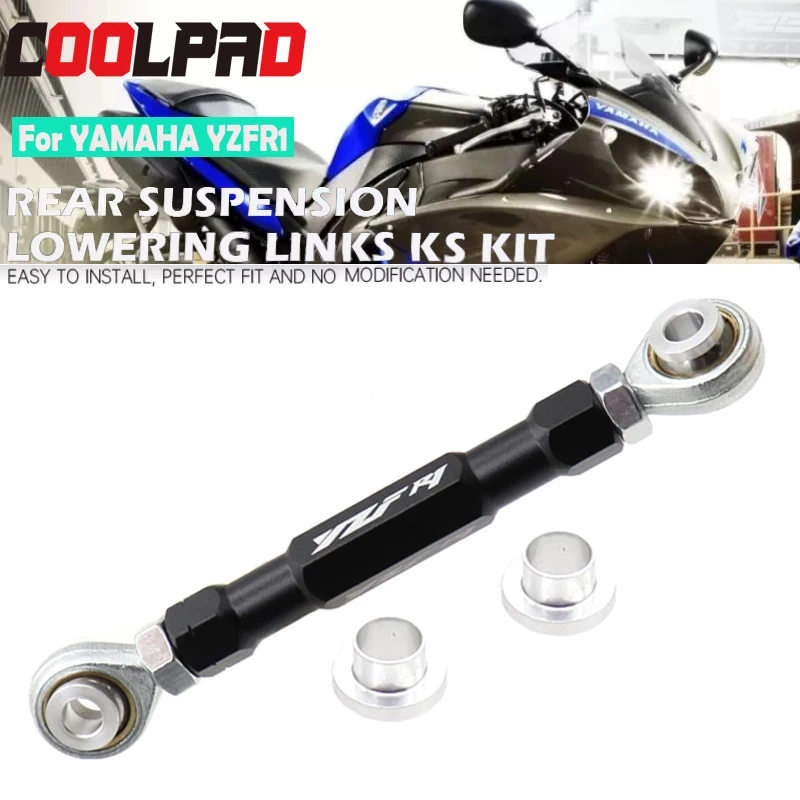 

Adjustable Motorcycle Lowering Links Kit For Yamaha YZF-R1 YZF R1 2004-2014 Accessories Aluminum Rear Suspension Drop Link Bars