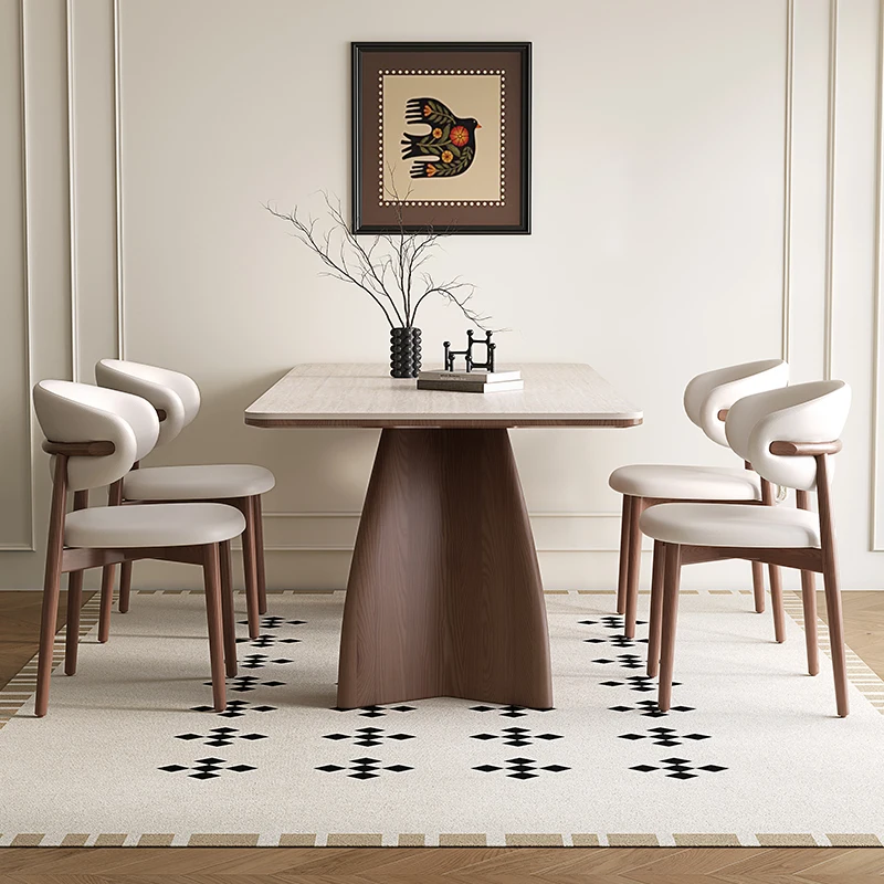 

Show Luxury Dining Table Nordic Modern Italian Center Entrywaydining Table Drinks Designer Wood Display Muebles Trendy Furniture