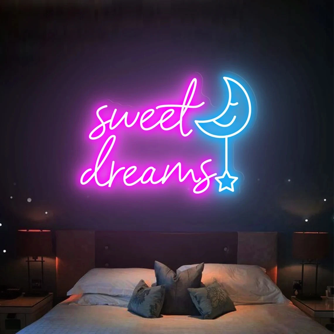 

Sweet Dream Neon Sign | Custom Wedding Neon Sign | Bedroom Wall Decor Art | Neon Sign Gift for Kid | Birthday Party Decor