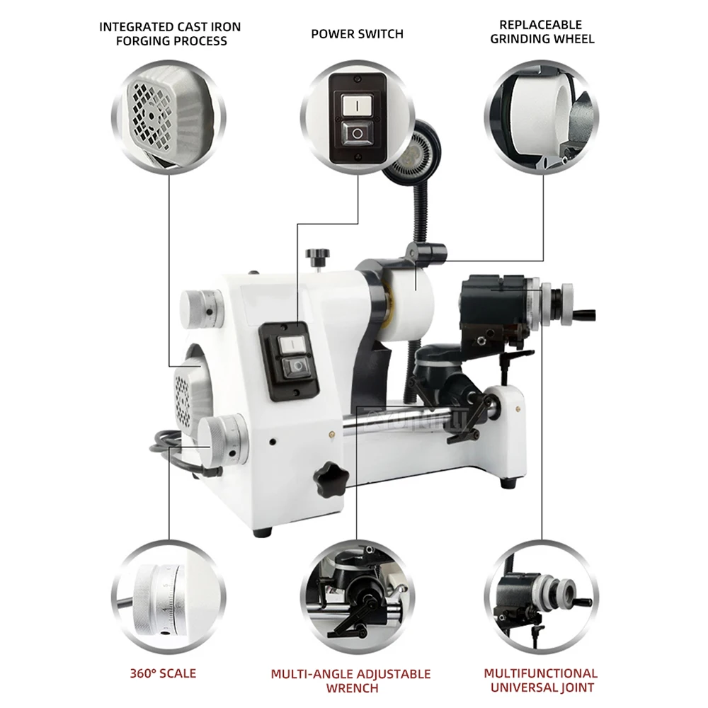 Universal Knife Sharpener: Pointed CuttersHigh-Precision Grinder for Turning Tools, , Engraving Tools, Milling Cutters