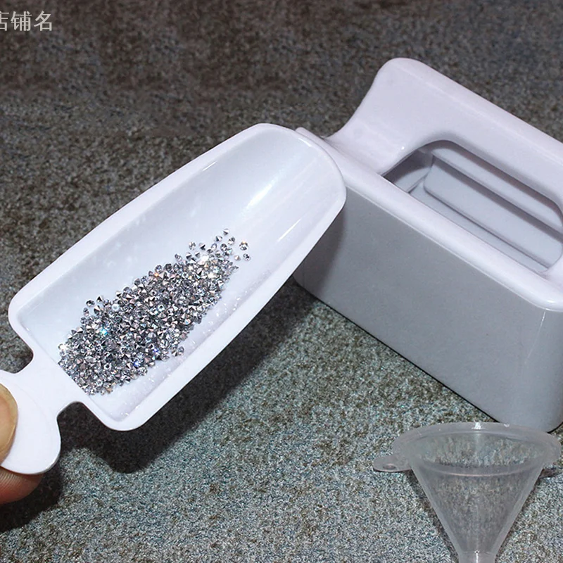 Doppels chicht Nagel Glitter Pulver Recycling Box Dip-System Staubs ammler Strass Behälter halter Maniküre Aufbewahrung koffer