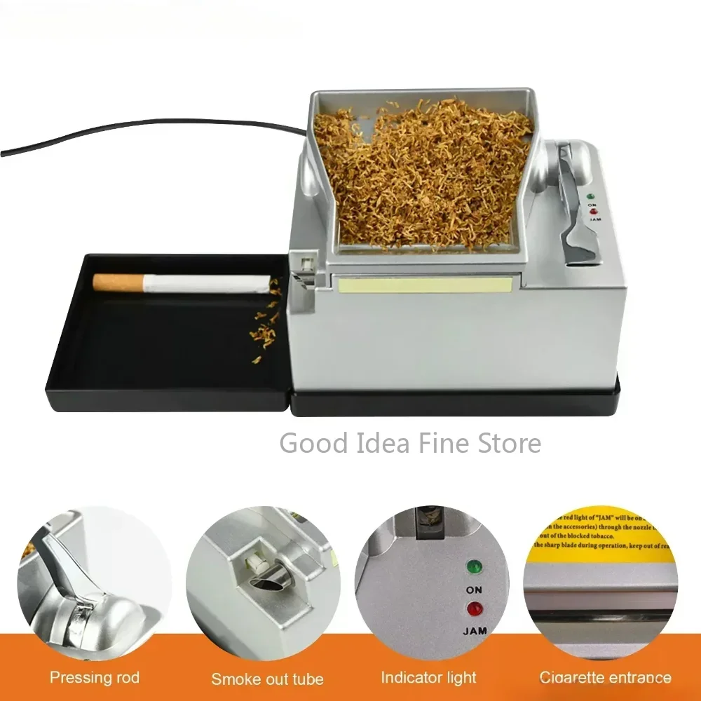

New Cigarette Injector Machine Potable Smoke Tube Automatic Electric Cigarette Rolling Machine DIY Cigarette Making Tools