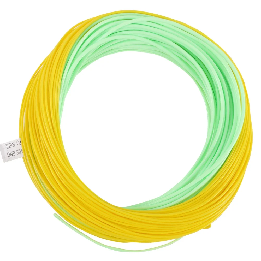 Ligne de pêche à la mouche Maximumcatch Real Grand Fly, ligne de pêche à la mouche flottante à poids vers l'avant, 4-8WT, 90 pieds, avec boucles soudées