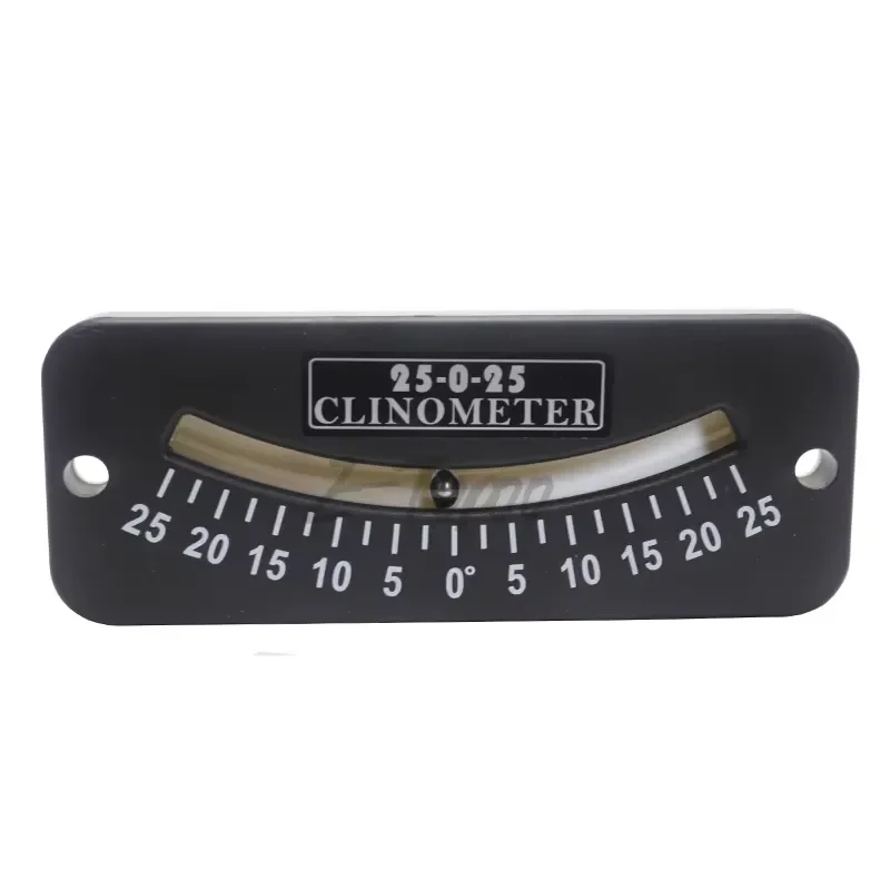 25-0-25 Inclinometer and Tilt Gauge 45-0-45 Glass Tube Inclinometer Slope Protractor Angle Meter