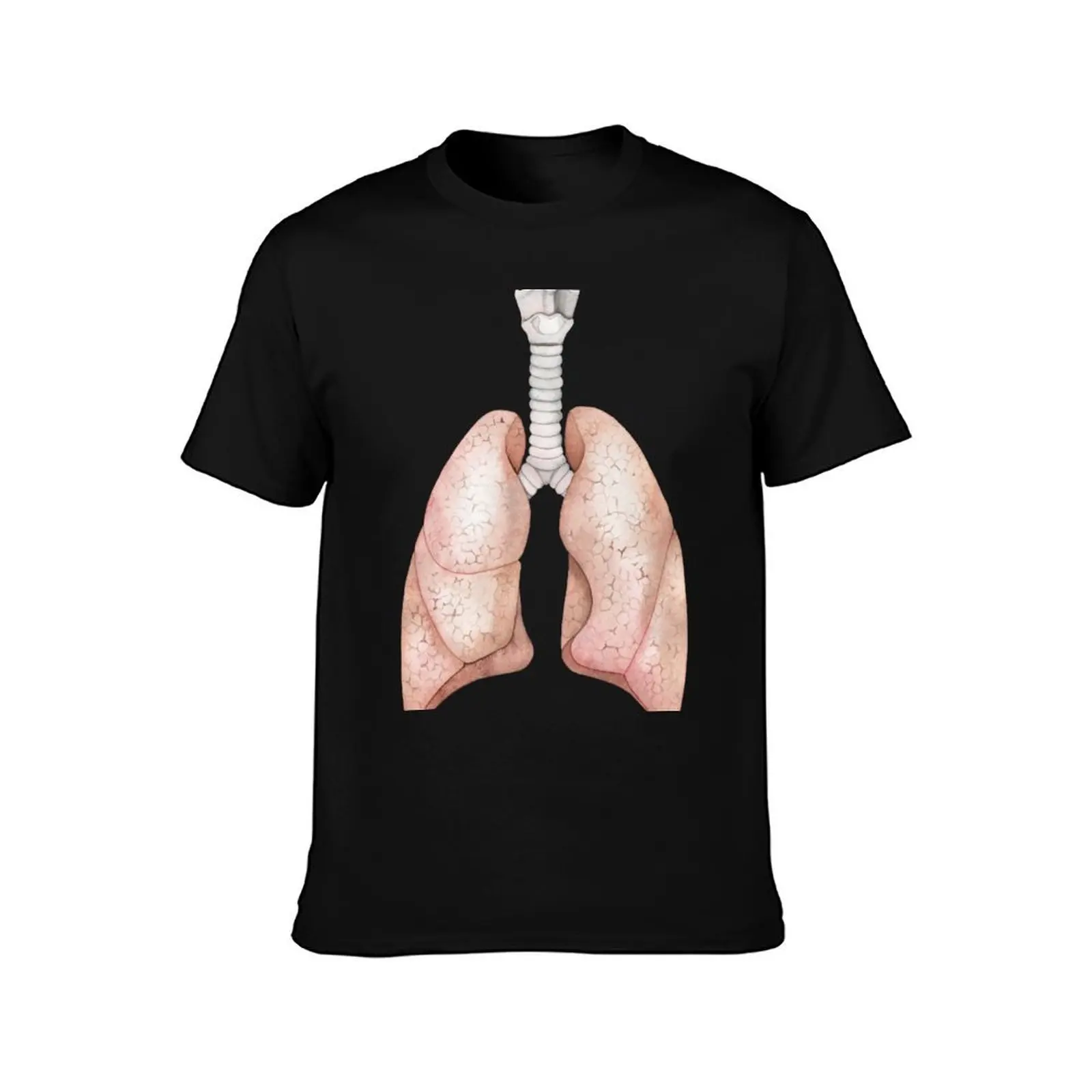 Watercolor lungs T-Shirt Casual Daily Outfit T-Shirt
