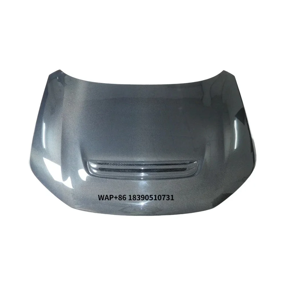 

For for Civic FL5 Carbon Fiber Hood and Engine Cover in White New Condition with Bolts Included Honeycomb Style Scoop