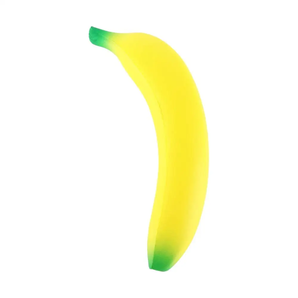 Release Slow Rising Banana Squeeze Toys Simulation Banana Yellow Green Squeeze Pinch Fruit Squeeze Pu Children Toys