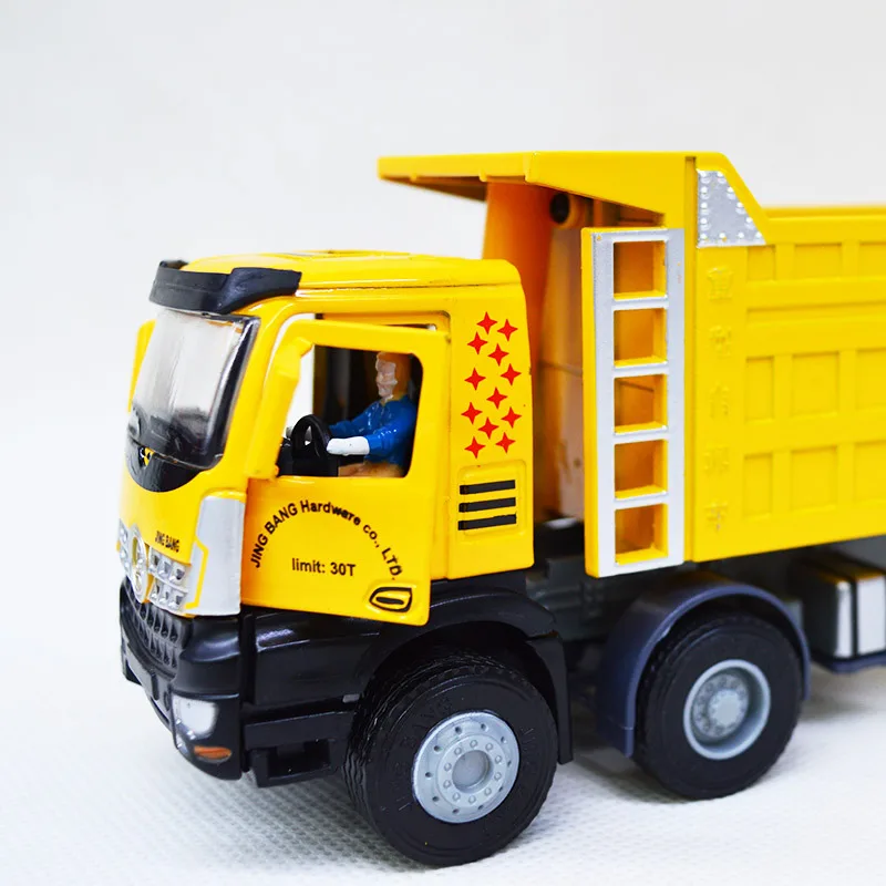 1:50 Autocarro con cassone ribaltabile di grandi dimensioni Simulazione Veicolo di ingegneria Camion di grandi dimensioni Camion da trasporto per bambini Modello di auto Ragazzo Giocattolo Regalo B281