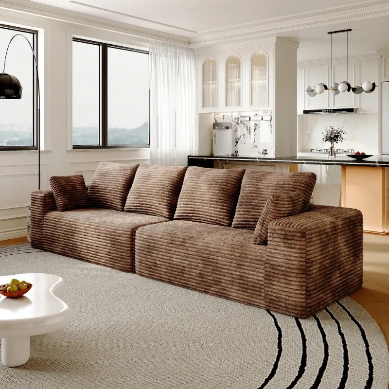 

Living room vacuum compression kid-friendly game lightweight corduroy brown modular combination