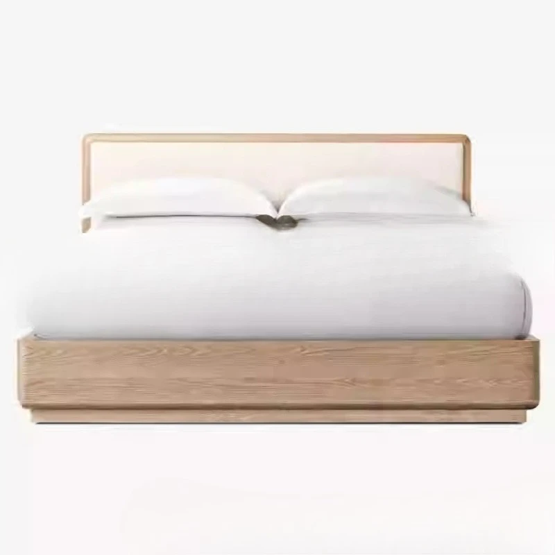 Amerikanischer Stil, Massivholzbett, Retro, Doppelbett, Hauptschlafzimmer 1,8 Meter, Möbel