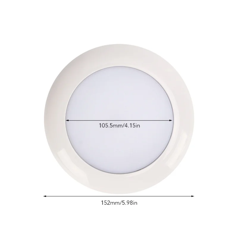 LED RV Panel Light 12V White Bathroom Top Light For Motorhome Camper Caravan Marine