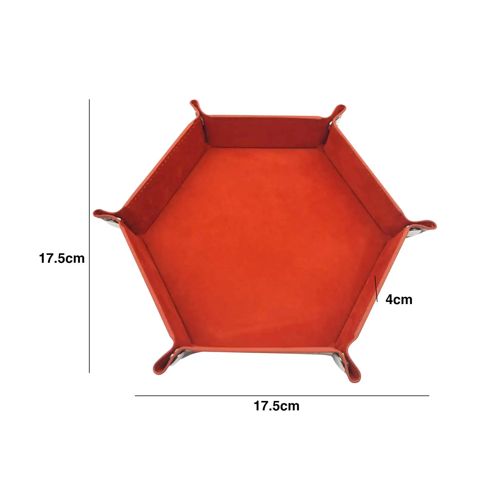 Hexagon Dice Rolling Holder Board Game Storage Bowl for Keys Atches Coins