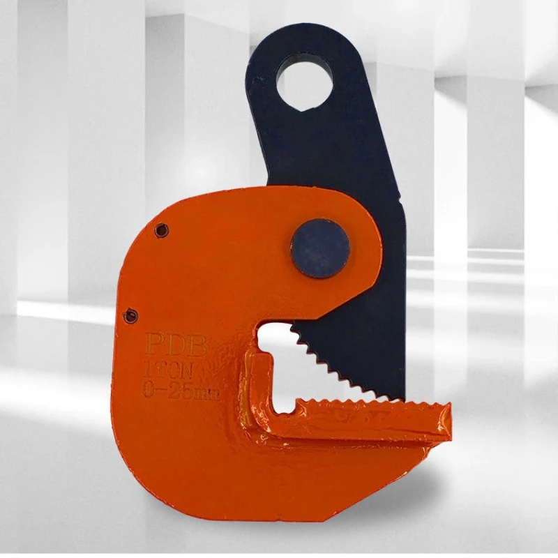Die Forged  Chain Hoist Horizontal Steel Plate Lifting Pliers Chain Hoist L-shaped Steel Plate Clamps Equipment Argani JTC