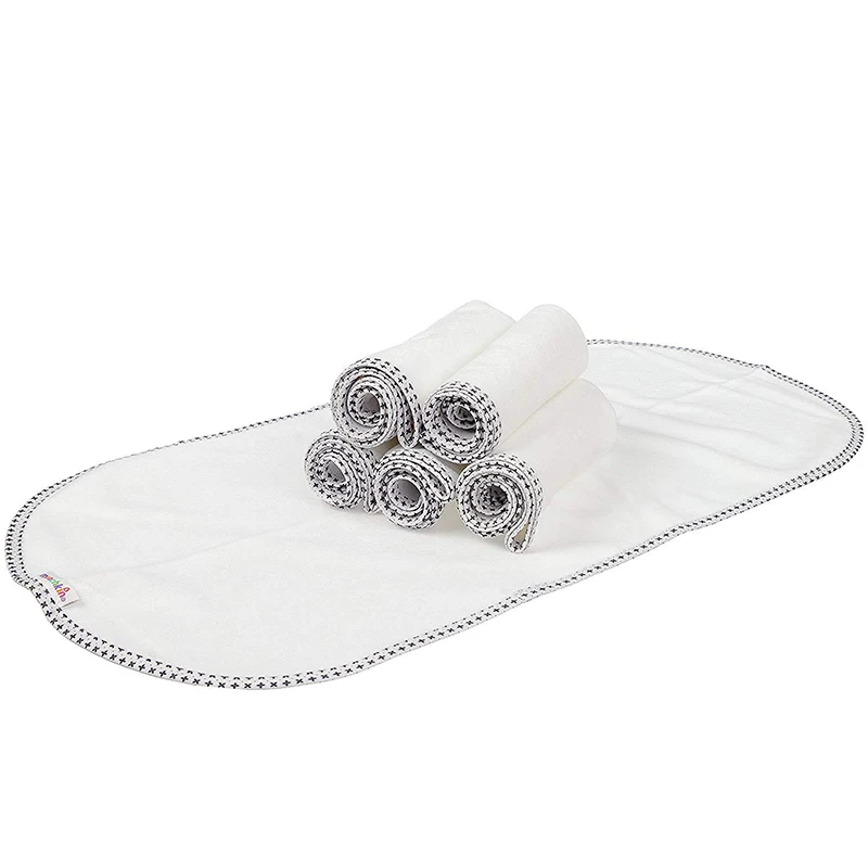 Changing Pad Liners Waterproof Flannel Cotton Perfect for Baby Diaper Changing Needs White