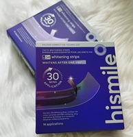 Purple Removes Yellow Tooth Stains Strips V34 Whitening Hismile Original Brand Dental Care WHITENS AFTER ONE USE Teeth Patches