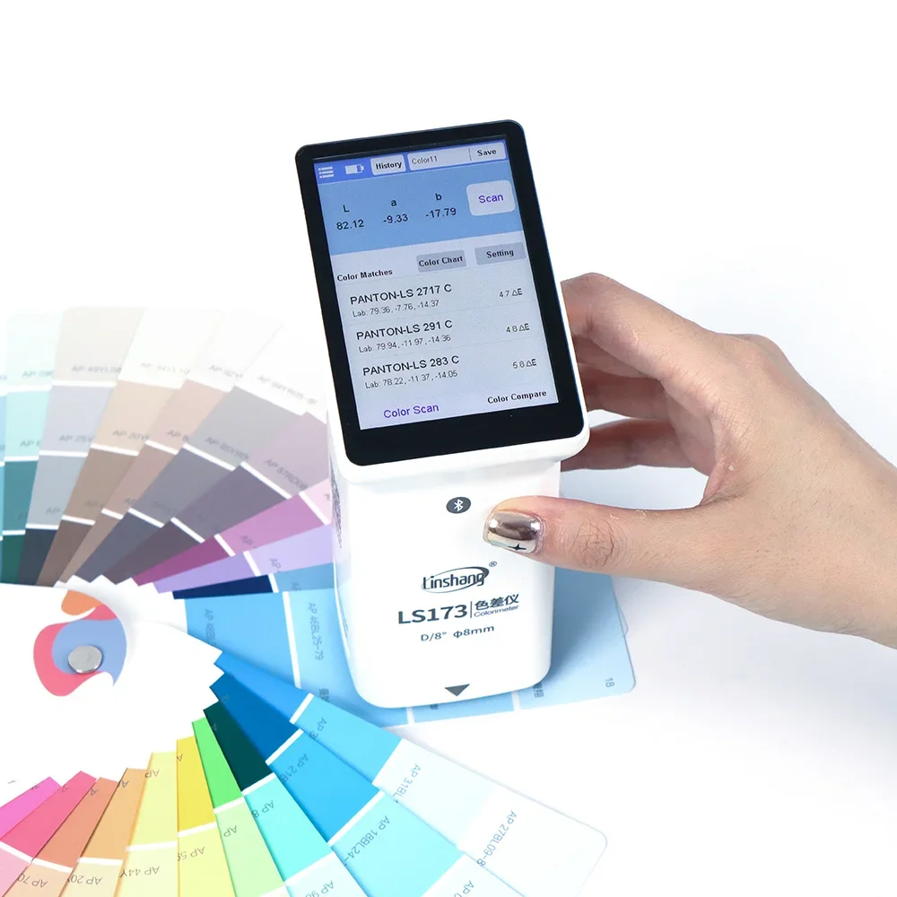 D/8 LS173 Bluetooth CMYK Handheld Colorimeter Pantone LAB Portable Colorimeter for Paint Color Measurement