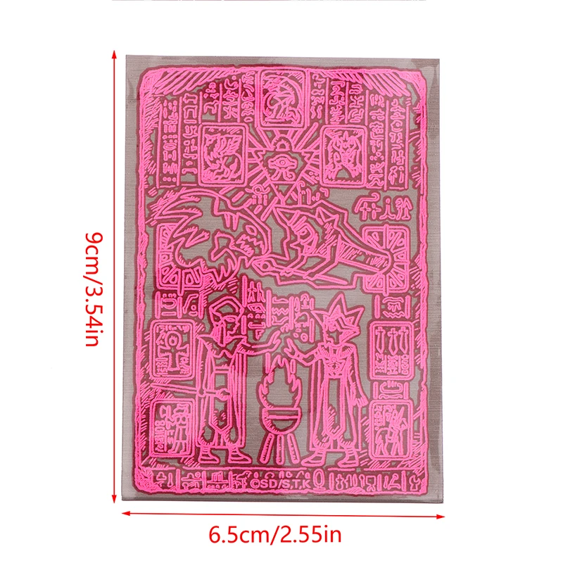 Película protectora plana Yugioh, Protector de tarjetas comerciales, juego de tarjetas Yugioh, 50 unids/lote por paquete