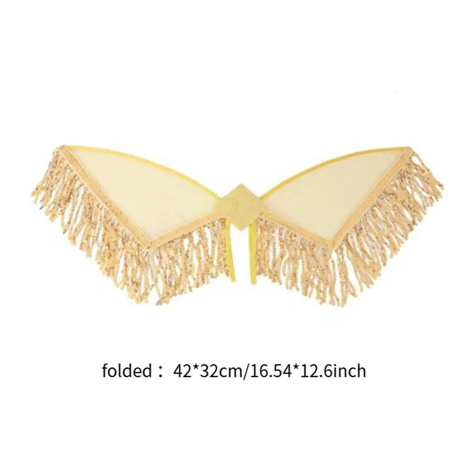 Sequin Tassel Wing Role Play Stage Dress up Cosplay Fringed Fairy Wing for Festival Birthday Themed Parties Masquerade Holiday