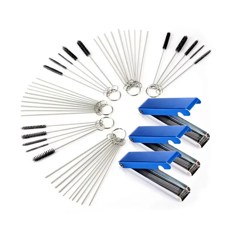 

Cleaner Set Carburetor Carbon Dirt Jet Remove Cleaning Needles Brushes Tools Cleaning Tools for Automobile and Motorcycle Tubing