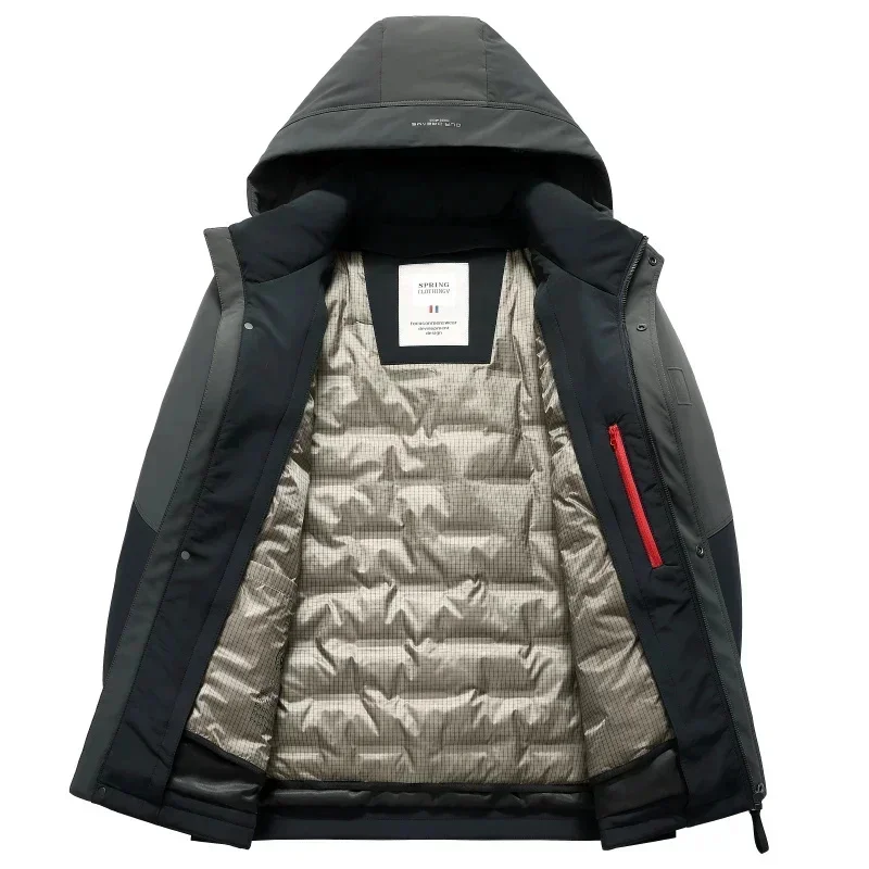 Designer Clothing Super Down Jacket Winter Men Cold Coat Goose Filled Thickened Premium Casual