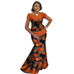 BintaRealWax Summer African Skirt Set for Women Dashiki Plus Size New Style African Clothes Bazin Riche Dress for Party WY2695