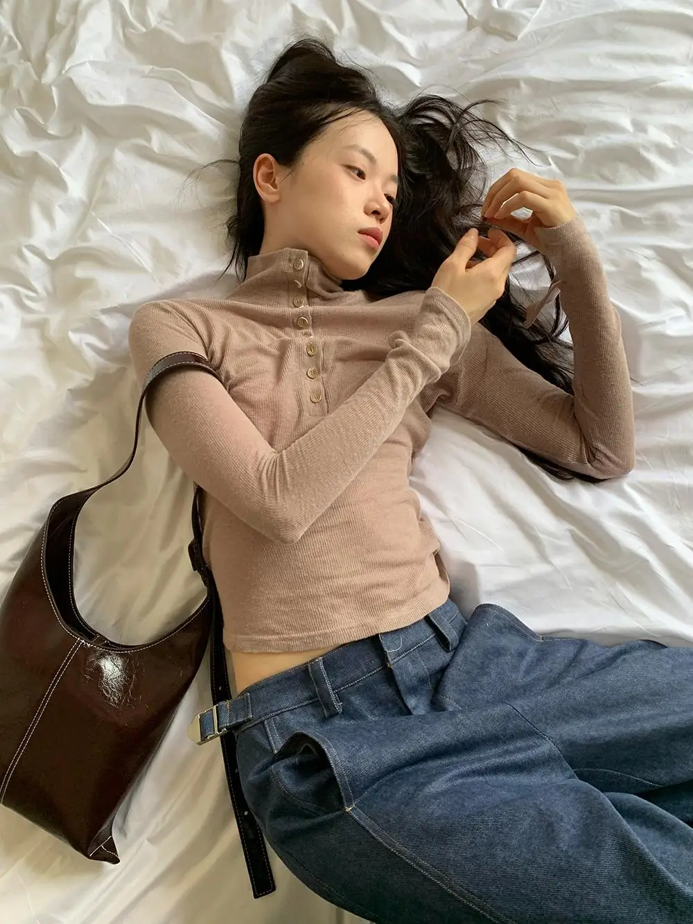 

Тонкий вязаный свитер с высоким воротником в рубчик, базовый слой под рубашку, осенний, премиум-класса, Dorydory, внутренний топ