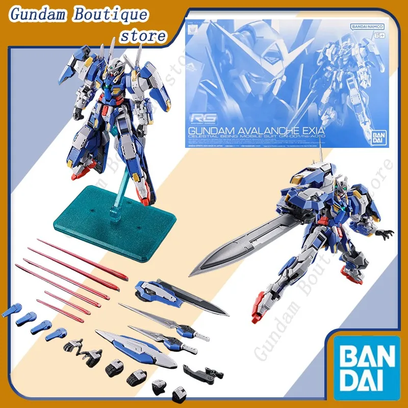 

Bandai Genuine RG GUNDAM AVALANCHE EXIA GN-001/hs-A01D Anime Action Figure Robot Collectible Assembly Model Toys Gift Children