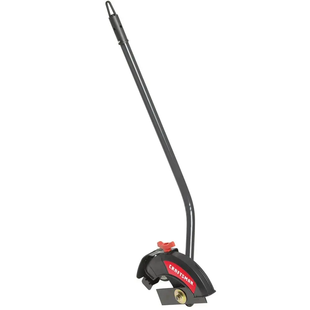 Adjustable Depth Straight Shaft Edger Attachment with Large Guide Wheel Versatile Multi Yard Tool Compatible